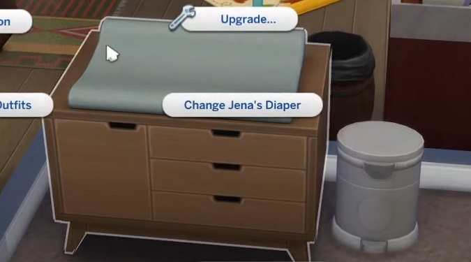 The Sims 4 Diaper Changing Table 
