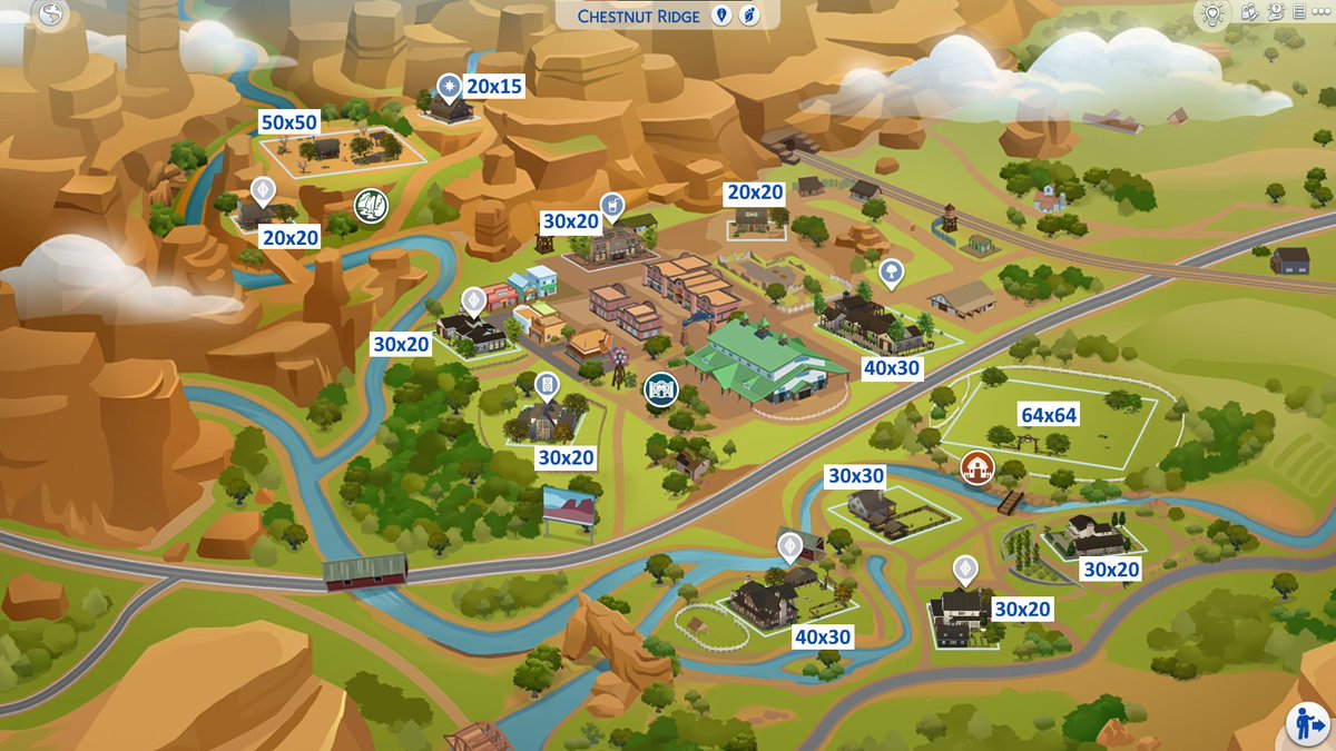 Sims 4 Chestnut Ridge Lot Sizes