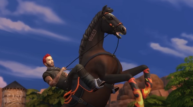 sims 4 horse riding