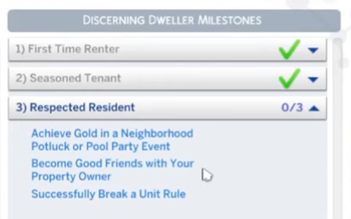 Sims-4-Discerning-Dweller-Milestones