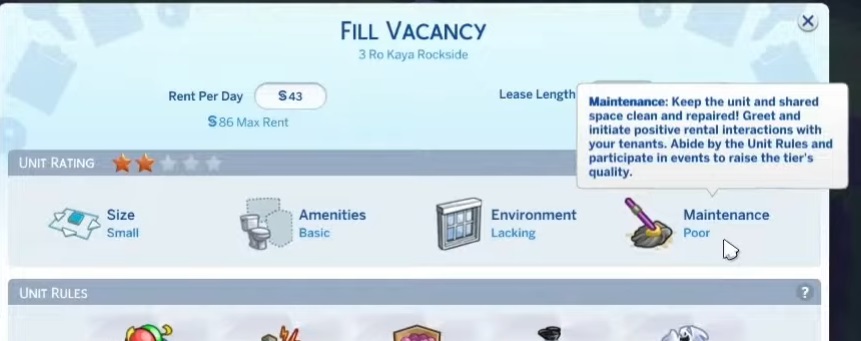 Sims-4-Maintenance-Unit-Rule